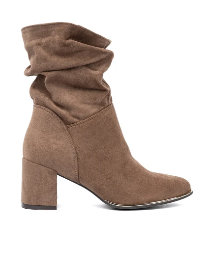 Módní dámské model 21298231 kotníčkové boty na širokém podpatku Módní dámské model 21298231 kotníčkové boty na širokém podpatku