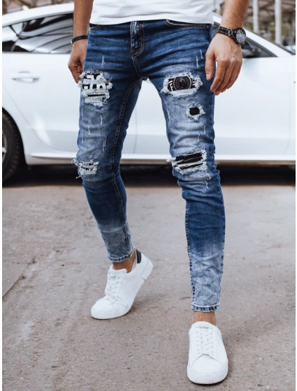 FashionStreet pánské modré džínové kalhoty UX4319 FashionStreet pánské modré džínové kalhoty UX4319