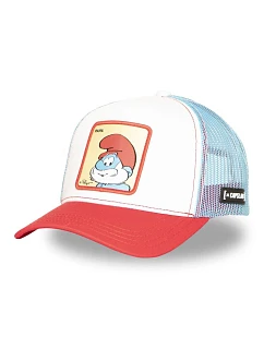 Capslab Šmoulové Papa Smurf Trucker cap - CL/SMU/1/CT/PAPAB