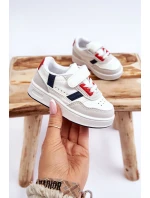 Klasické dětské sportovní boty bílé a Červené Marlin Klasické dětské sportovní boty bílé a Červené Marlin