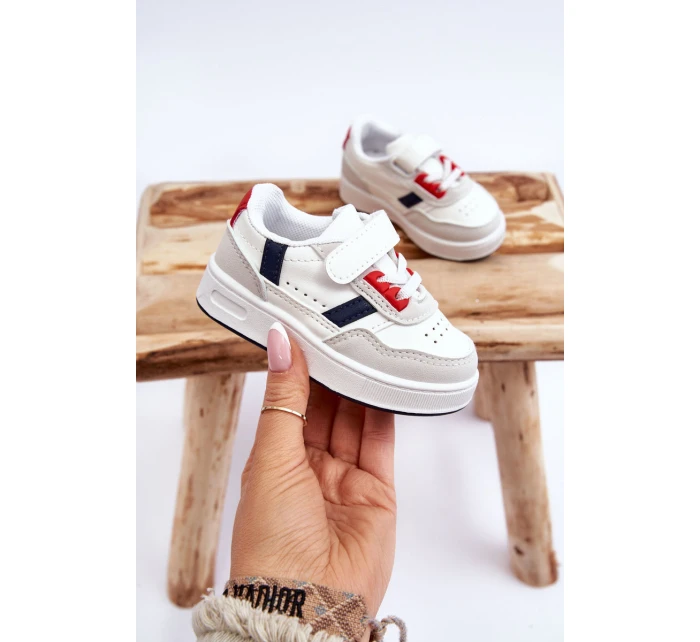 Klasické dětské sportovní boty bílé a Červené Marlin Klasické dětské sportovní boty bílé a Červené Marlin