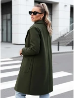 Dámský oversize dlouhý olivový kabát LINNORE FashionStreet NY0704