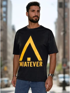 Pánské tričko s potiskem černé Dstreet RX5666