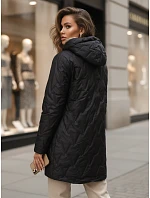 Kurtka damska przejściowa pikowana z kapturem czarna model 22342140 - FashionStreet