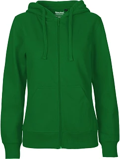 Neutral O 83301 Dámská mikina s kapucí z bio bavlny 77.8331 green