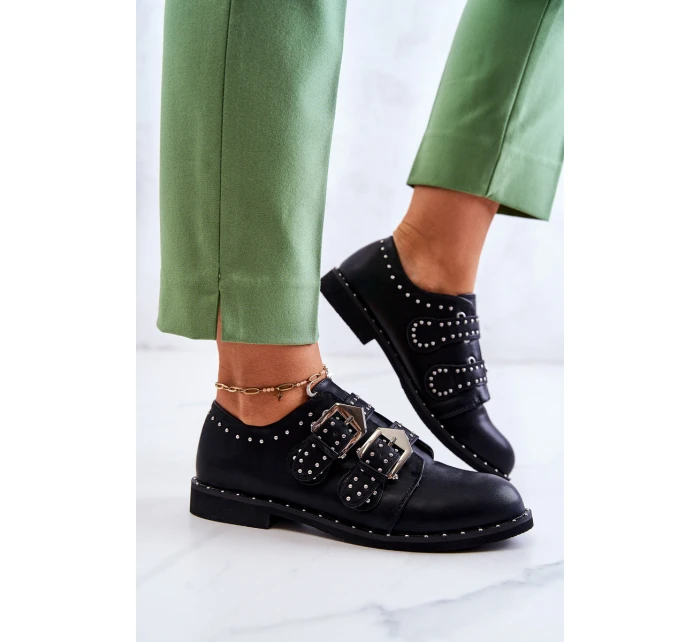 Dámské kůže Polobotky Se model 21581607 Lu Boo Černé - Boto