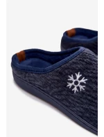 Pánské domácí pantofle tmavě modré model 21821690 - Boto Pánské domácí pantofle tmavě modré model 21821690 - Boto