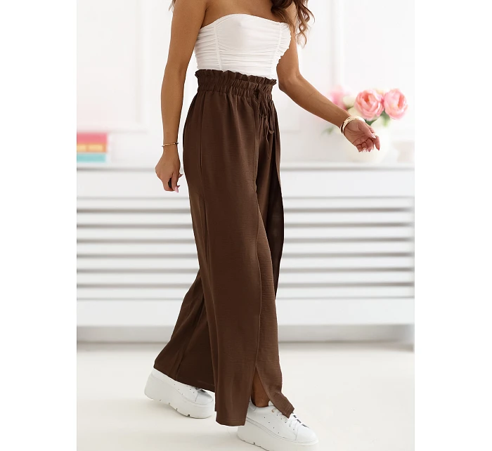 Spodnie CS SP model 22099801 ciemny brązowy - FPrice Spodnie CS SP model 22099801 ciemny brązowy - FPrice