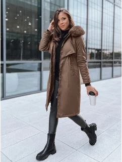 Dámská zimní bunda parka hnědá Dstreet model 21971495 - FashionStreet