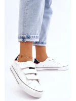 Žené tenisky na suchý zip Big Star LL274A207 Bíle Žené tenisky na suchý zip Big Star LL274A207 Bíle