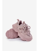 Dětské tenisky na platformě růžové Hanomess
