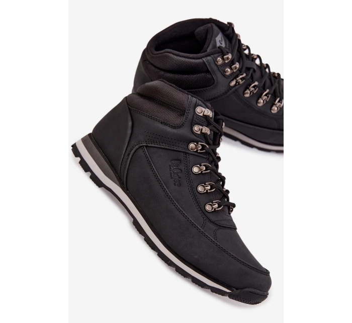 Pánské trekové boty s izolací model 21718323 Černé - Lee Cooper