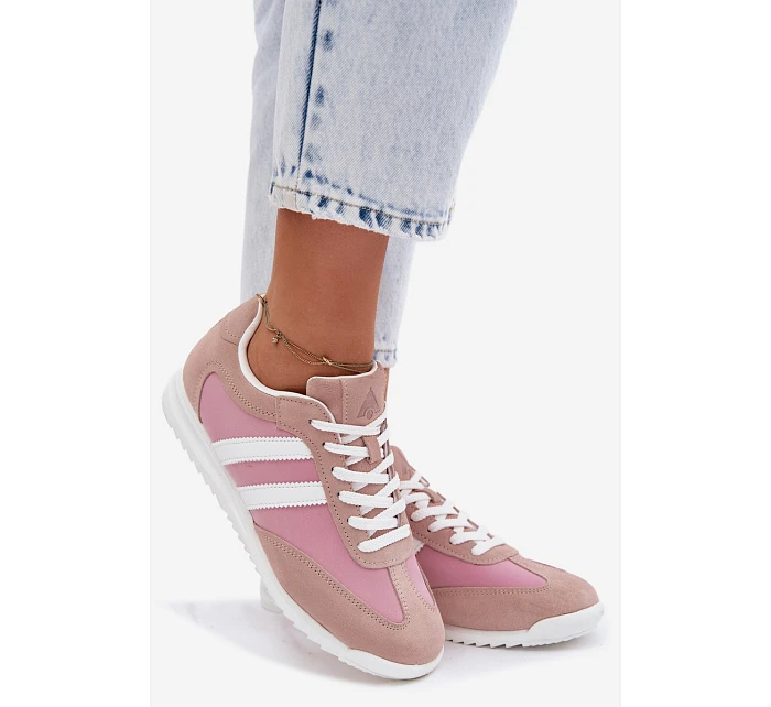 Semišové Dámské Sportovní Boty  Růžové model 22107485 - McArthur