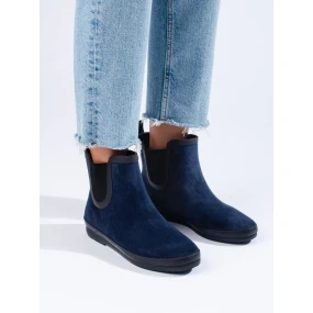 Praktické  gumáky tmavě modré dámské