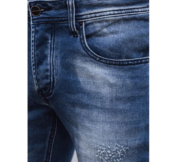Pánské tmavě modré džínové kalhoty FashionStreet UX4294 Pánské tmavě modré džínové kalhoty FashionStreet UX4294