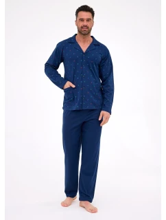 Cornette pyžamo 114/79 dlouhé/r S-2XL pánské rozepínací