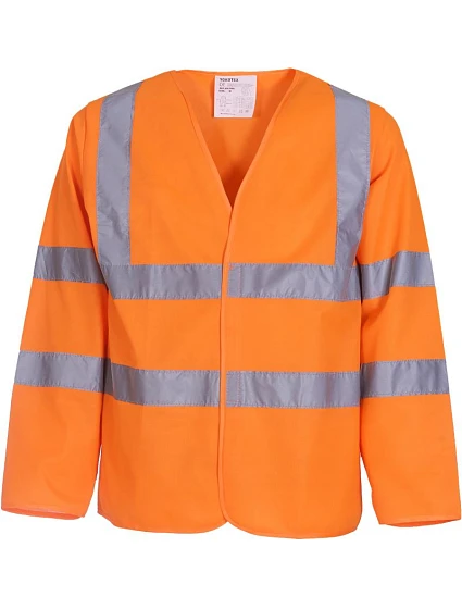 Yoko HVJ 200 Bezpečnostní vesta s dlouhým rukávem 79.J200 hi vis orange Yoko HVJ 200 Bezpečnostní vesta s dlouhým rukávem 79.J200 hi vis orange