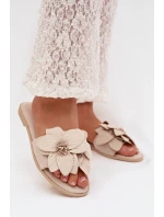 Dámské ploché nazouváky s ozdobnými květy Elzoria Dámské ploché nazouváky s ozdobnými květy Elzoria