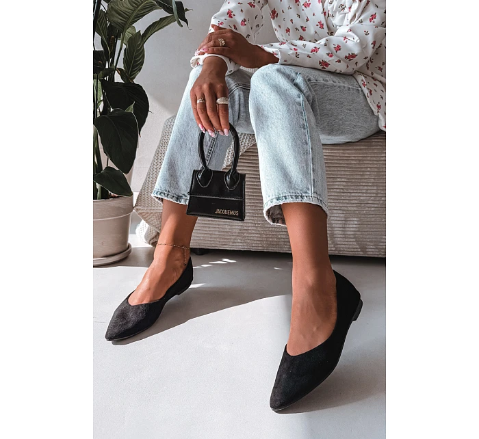 Baleríny Ploché Eko Černé model 22091945 - Boto Baleríny Ploché Eko Černé model 22091945 - Boto