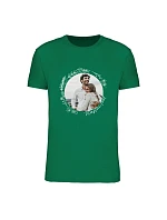 Personalizované pánské tričko s fotografií a květinovým ohraničením