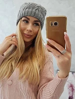 Fleecová čepice Sylwia K244 tmavě šedá