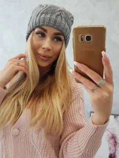 Fleecová čepice  tmavě šedá model 18750803 - K-Fashion