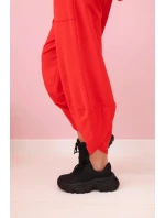 Bavlněná mikina kalhoty set červený Bavlněná mikina kalhoty set červený