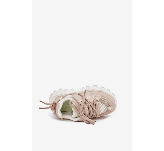 Sportovní boty sneakers dětské béžové model 21700447 - Boto Sportovní boty sneakers dětské béžové model 21700447 - Boto