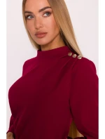 M879 Kombinéza se stojáčkem - bordó M879 Kombinéza se stojáčkem - bordó