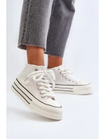 Dámské Tenisky na platformě Bílé Aineri Dámské Tenisky na platformě Bílé Aineri