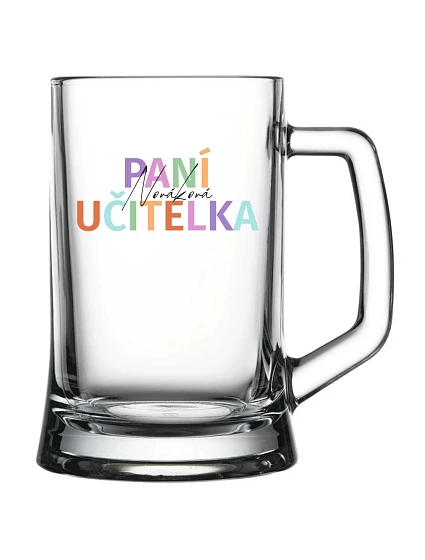 Personalizovaná pivní sklenice pro paní učitelku/pana učitele Personalizovaná pivní sklenice pro paní učitelku/pana učitele