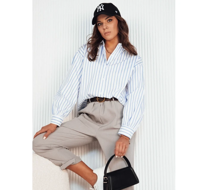 Dámské tričko MARTIE bílo-modré FashionStreet DY0373 Dámské tričko MARTIE bílo-modré FashionStreet DY0373