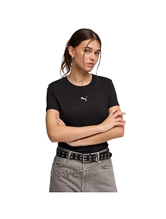 Dámské tričko Puma Ess Centered Cat Logo Tee, černé, 692916 01