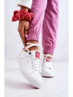 Kožené tenisky Big Star JJ274212 bílé a červené Kožené tenisky Big Star JJ274212 bílé a červené