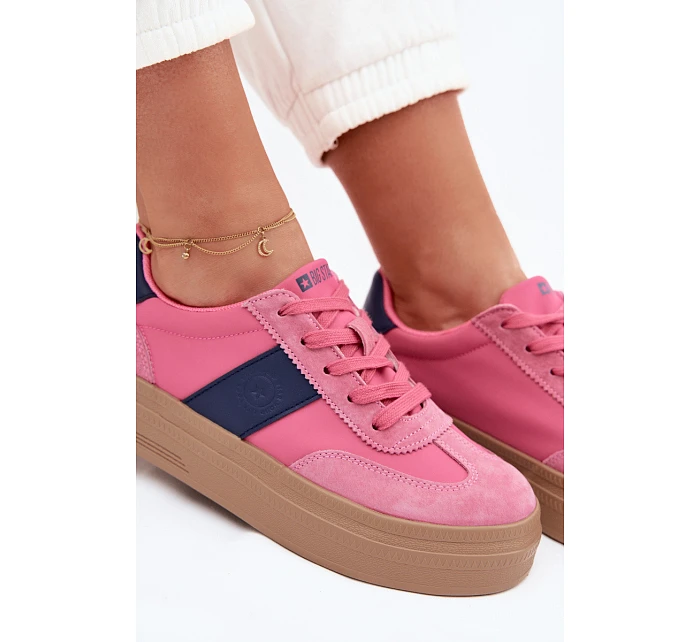 Dámské semišové tenisky Big Star TT274164 Růžové