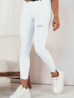FALIA dámské džínové kalhoty bílé Dstreet UY1939