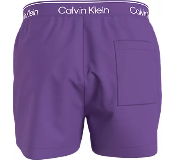 Pánské plavky Tkaný spodní díl SHORT DRAWSTRING KM0KM01007VBT - Calvin Klein