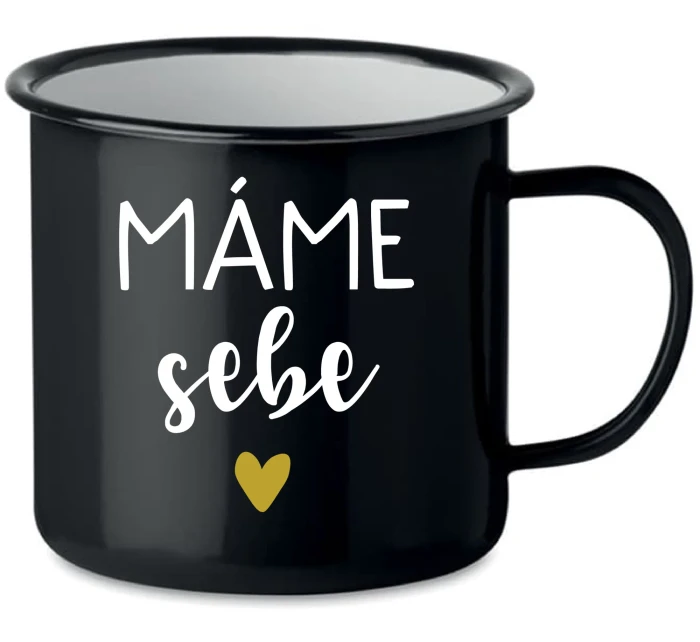 MÁME SEBE - černý plecháček 350 ml