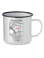Personalizovaný retro plecháček s mapou Personalizovaný retro plecháček s mapou