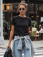 MAYLA dámské tričko černé FashionStreet RY2123