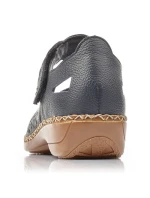 W model 22008934 tmavě modrá kožená polobotka - Rieker