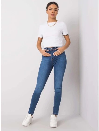 Džínový kalhoty 319 SP model 15090664 tmavě modrá - FPrice Džínový kalhoty 319 SP model 15090664 tmavě modrá - FPrice