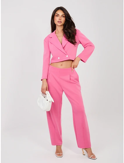 Spodnie dresowe IT DR model 22067026 ciemny różowy - FPrice Spodnie dresowe IT DR model 22067026 ciemny różowy - FPrice