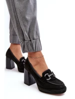 Kožené lodičky model 22025191 černé Laura Messi - SWEET SHOES Kožené lodičky model 22025191 černé Laura Messi - SWEET SHOES