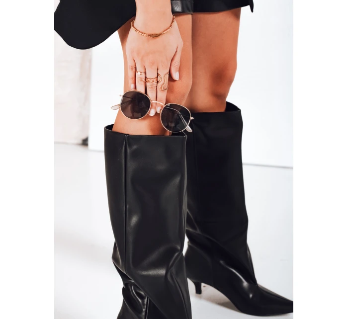 Dámské černé boty FashionStreet ZY1190