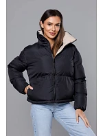 Černá bunda typu pro přechodné období model 21345430 - J.STYLE Černá bunda typu pro přechodné období model 21345430 - J.STYLE