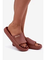 Dámské pěnové pantofle Big Star model 22339963 Hnědé - Big Star Shoes