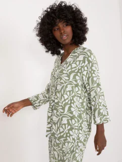 Halenka D73771M11174A khaki barva