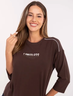 Bluzka RV BZ model 21406730 ciemny brązowy - FPrice