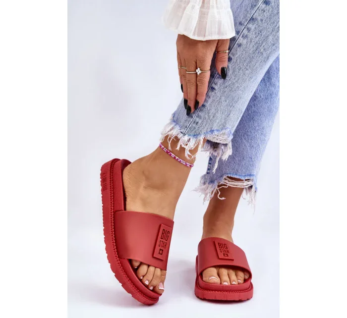 Dámské pantofle Big Star - červené Dámské pantofle Big Star - červené